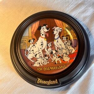 Disneyland Black and Gold 101 Dalmatians Plate